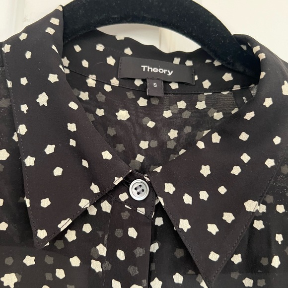 Theory Button Down Blouse - Picture 3 of 6